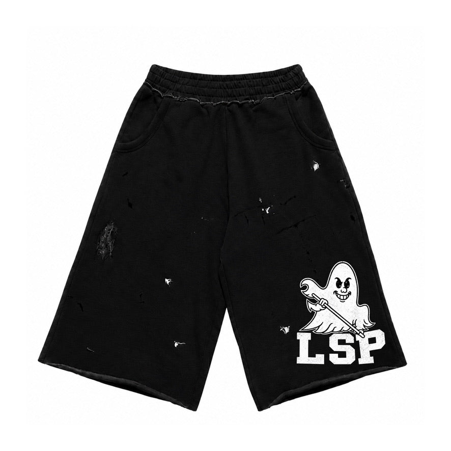Lonestar Black Varsity 3/4 Shorts