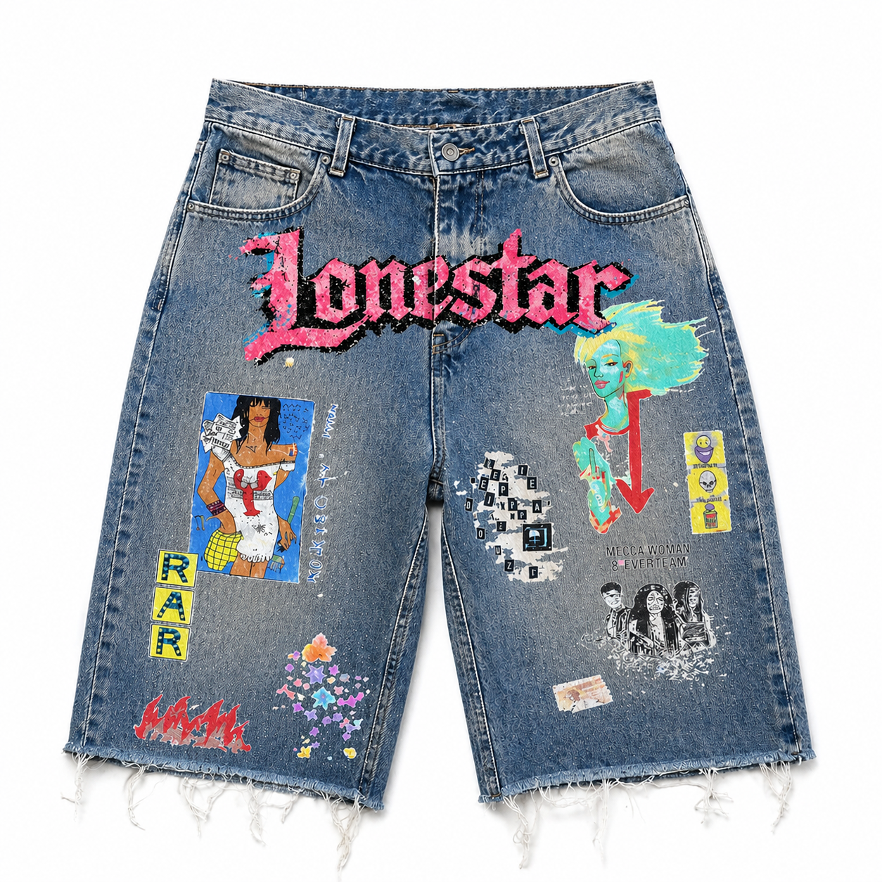 Beauty in Chaos Denim Shorts